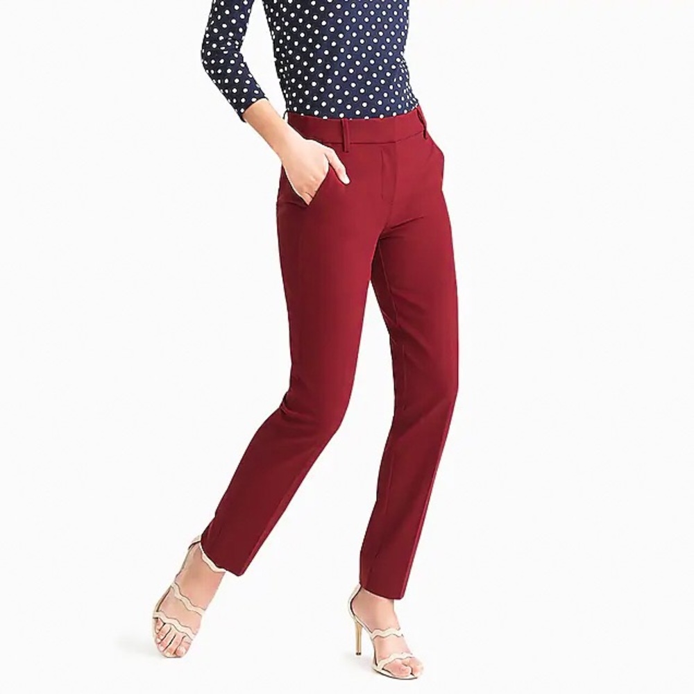J. Crew burgundy dress pants - Picture 1 of 7